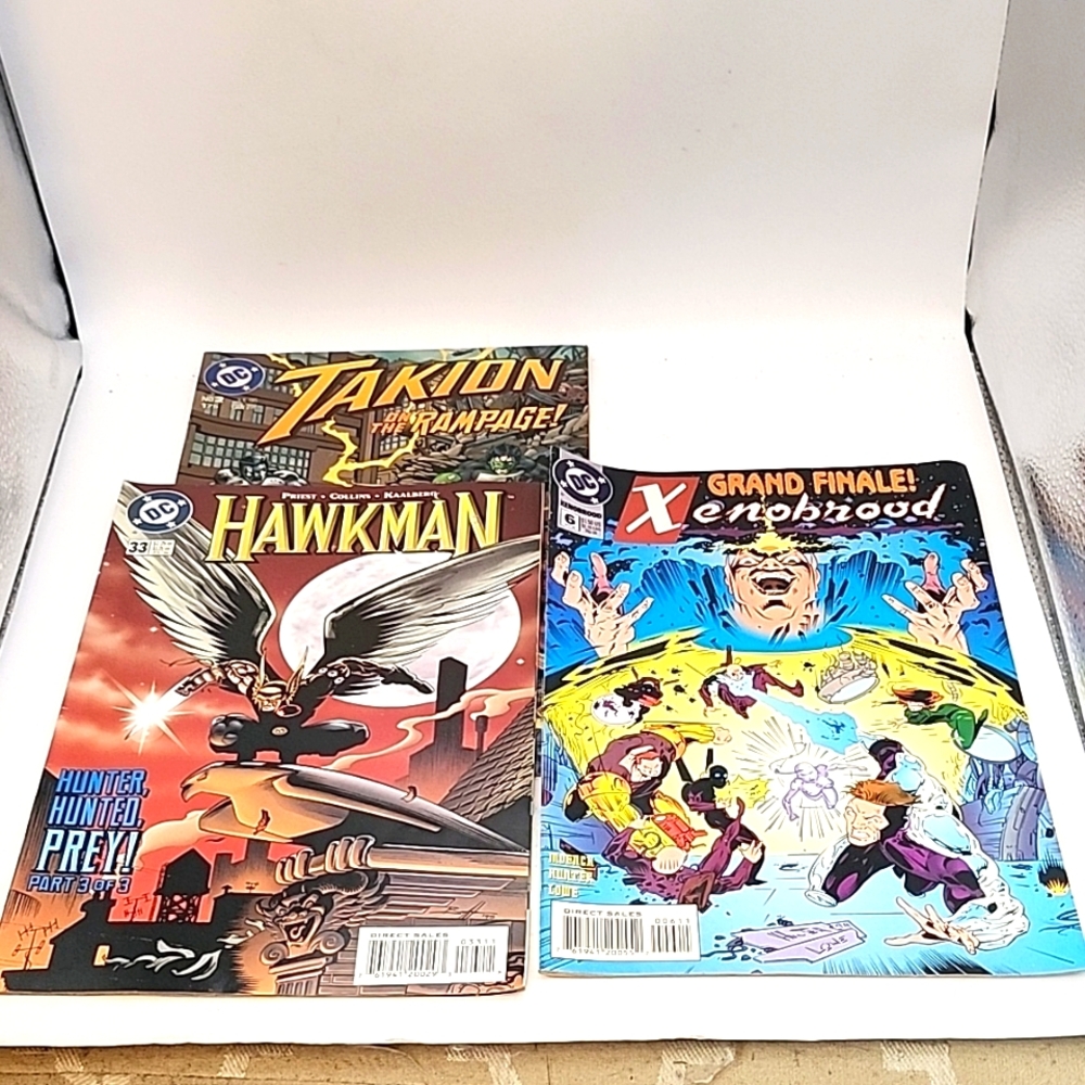 Vintage DC Comics Hawkman #33 zenobrood  #6 and Takion #2